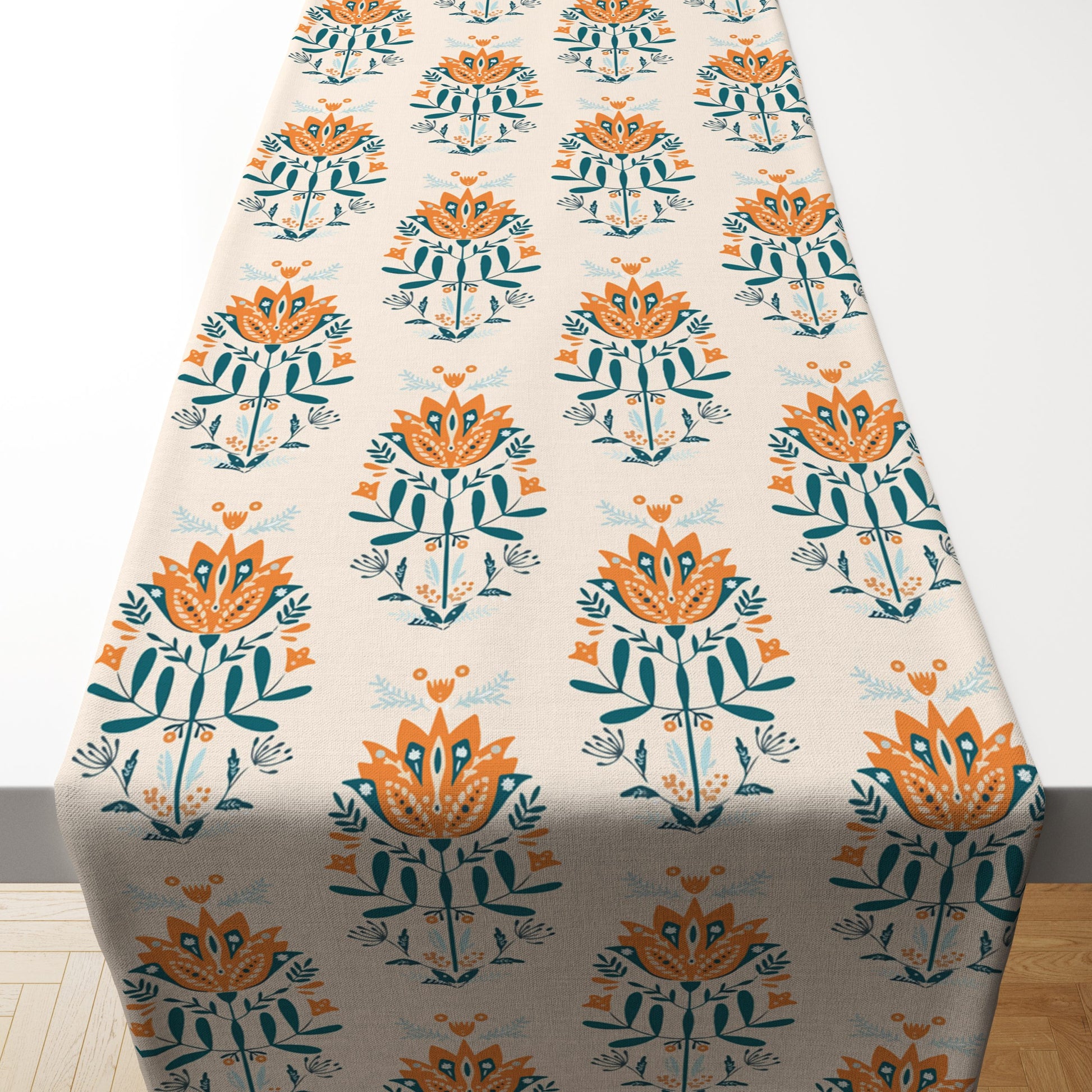 Blue Block| Premium Quality | Table Cloth/ Table Linen | Kitchen Linen image 1