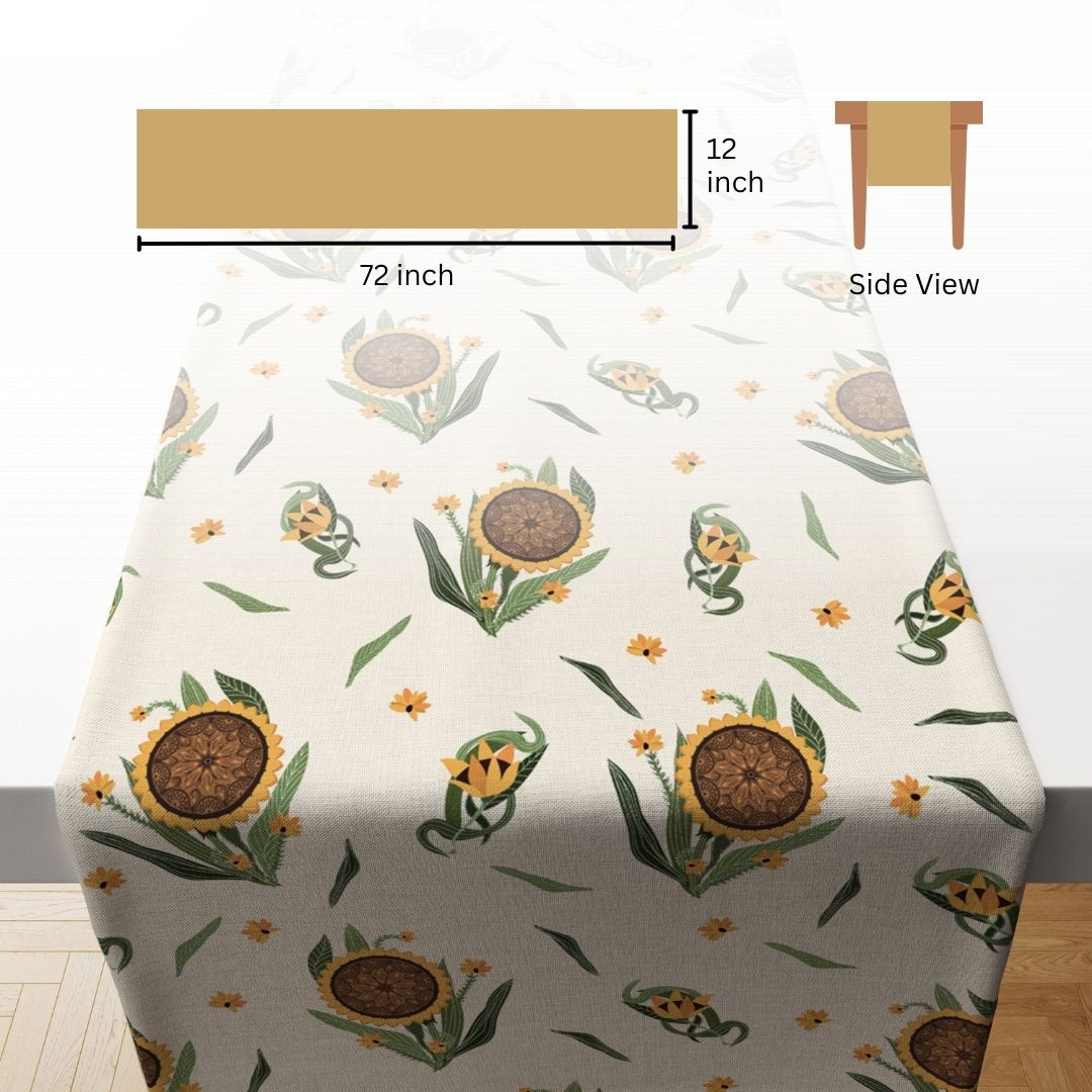 Sunflower| Table Linen/ Table Runner| Premium Quality| Kitchen Linen image 10