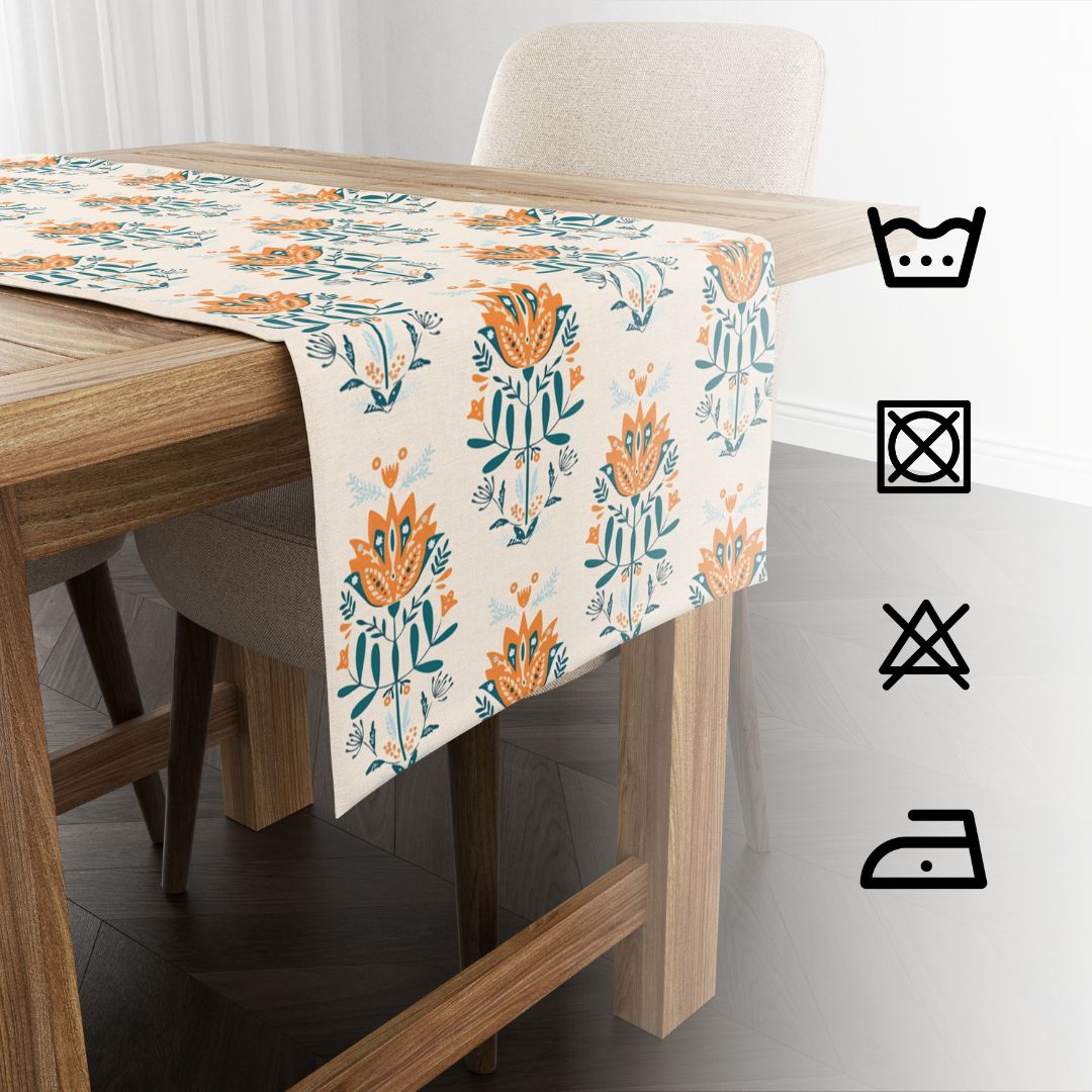 Blue Block| Premium Quality | Table Cloth/ Table Linen | Kitchen Linen image 7