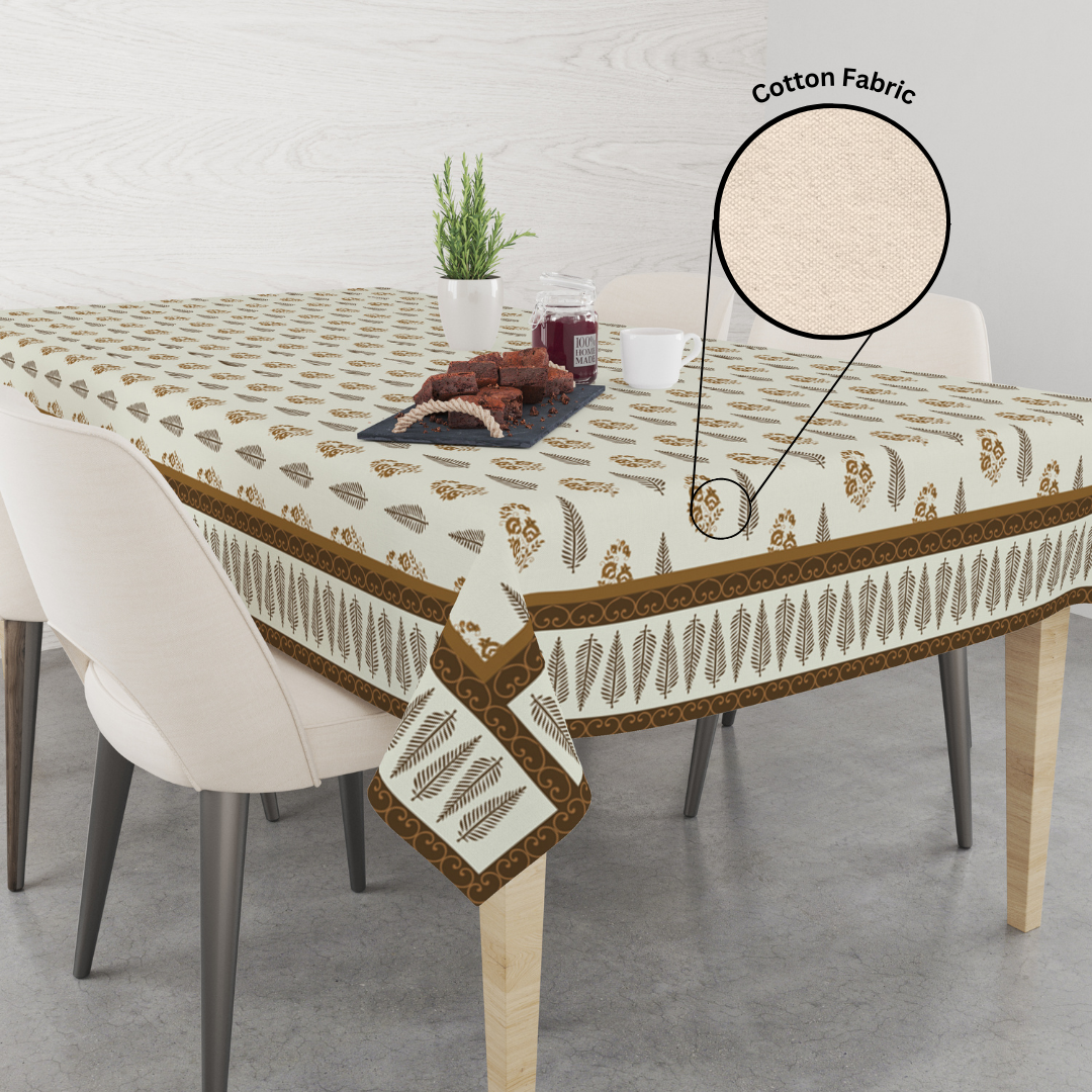 Brown Block | Premium Quality | Table Cloth | Dining Table Cloth image 4