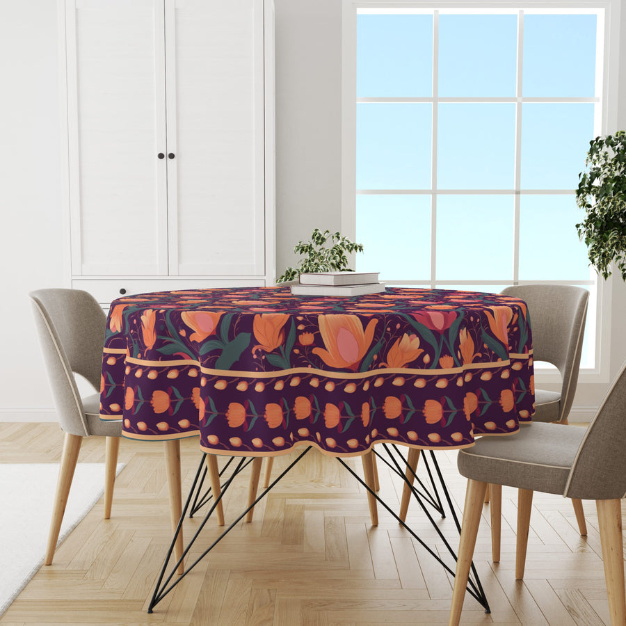 Budding Lotus | Premium Quality | Table Cloth/ Table Linen | Kitchen Linen image 2