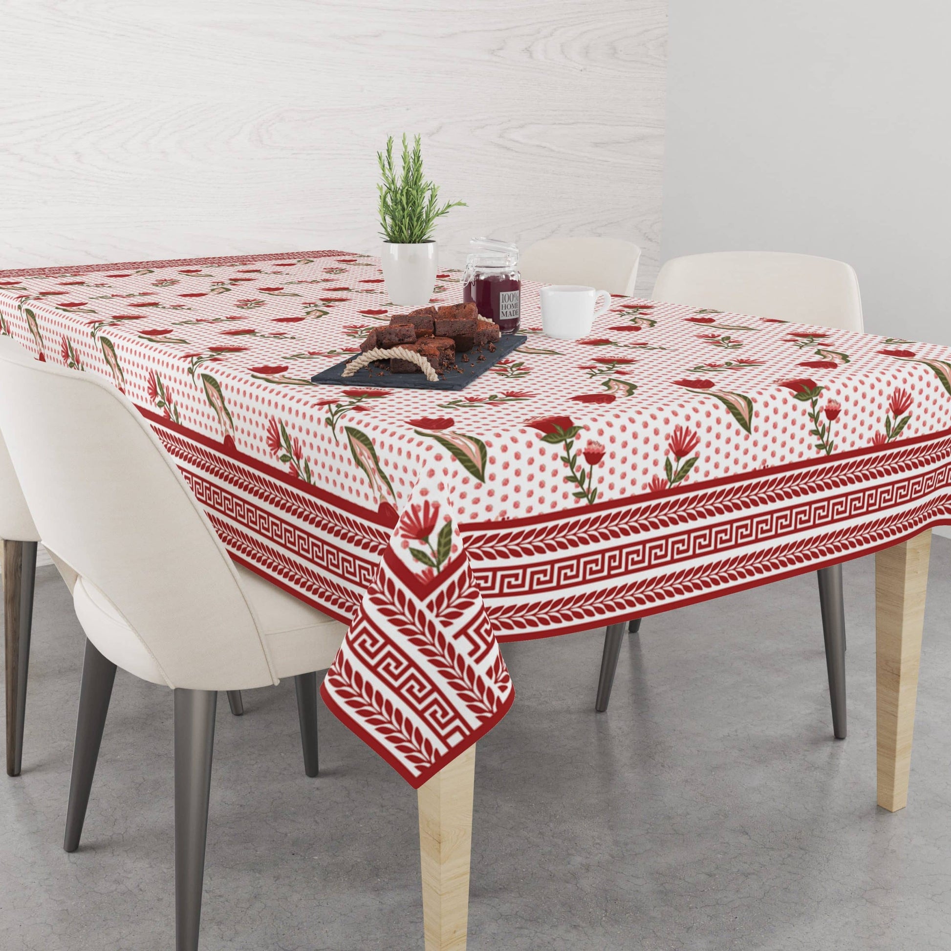Love Red | Premium Quality | Table Cloth | Dining Table Cloth image 2