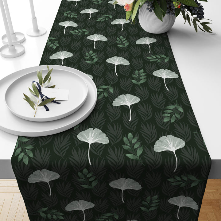 Tropical Green| Table Runner| Premium Quality| Table Linen| Kitchen Linen image 0