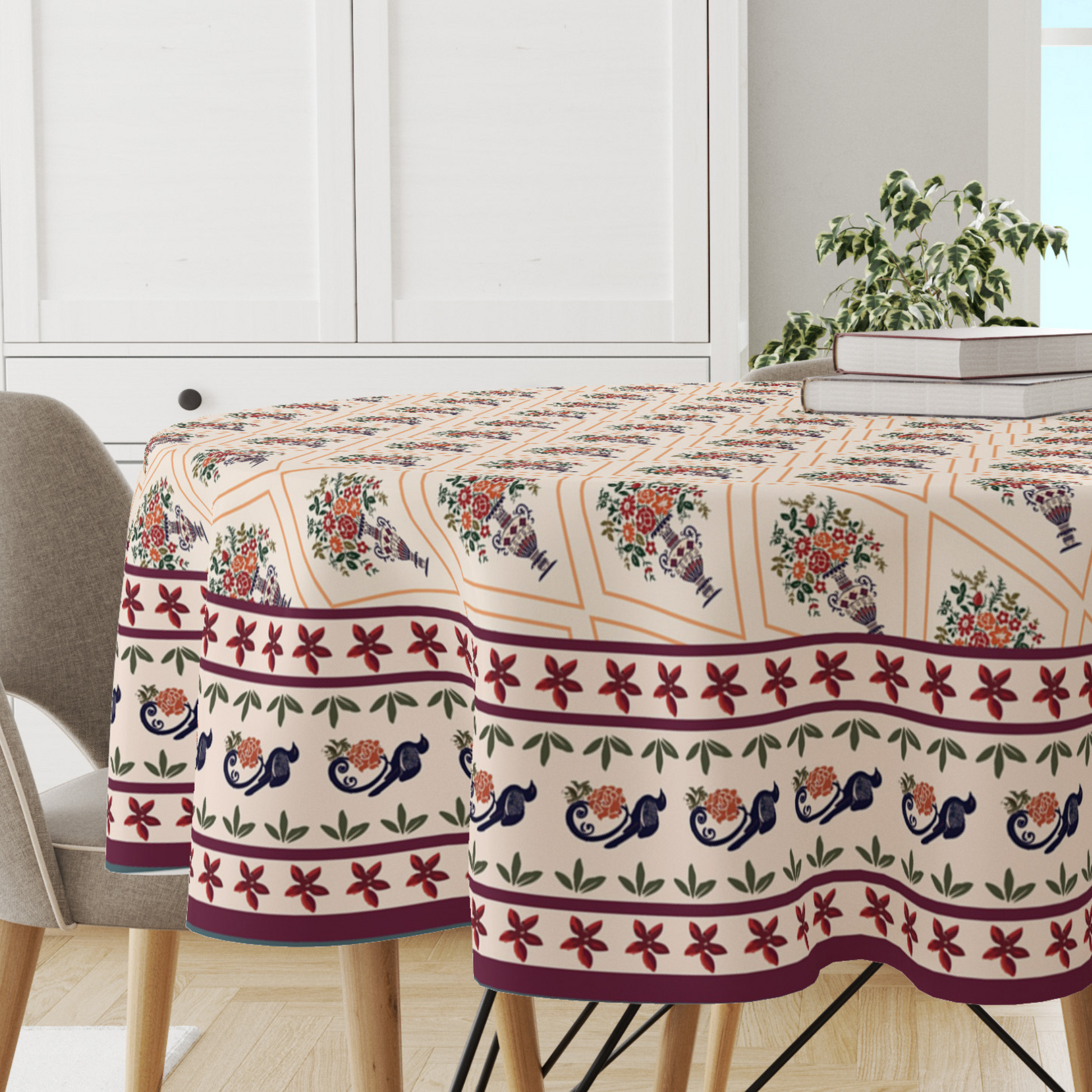 Flower Vase| Premium Quality | Table Cloth/ Table Linen | Kitchen Linen image 4