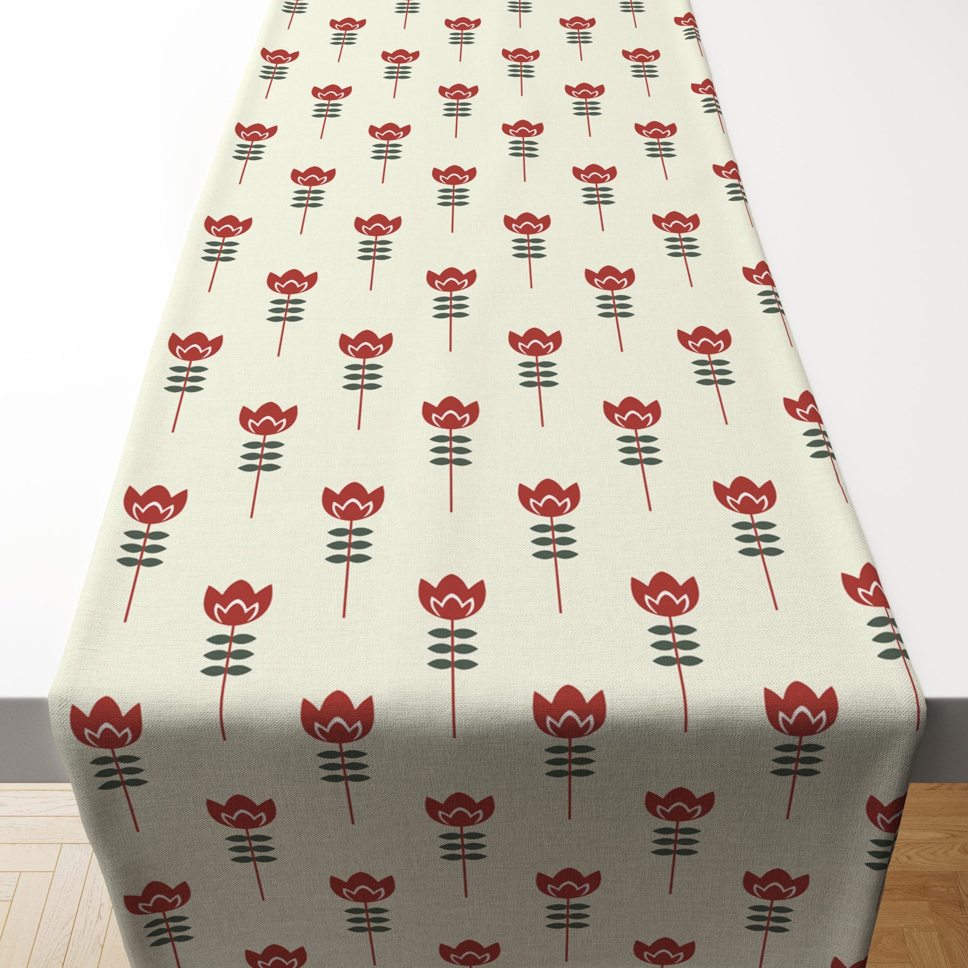 Floral Petal |Table Linen| Table Runner| Kitchen Linen image 1