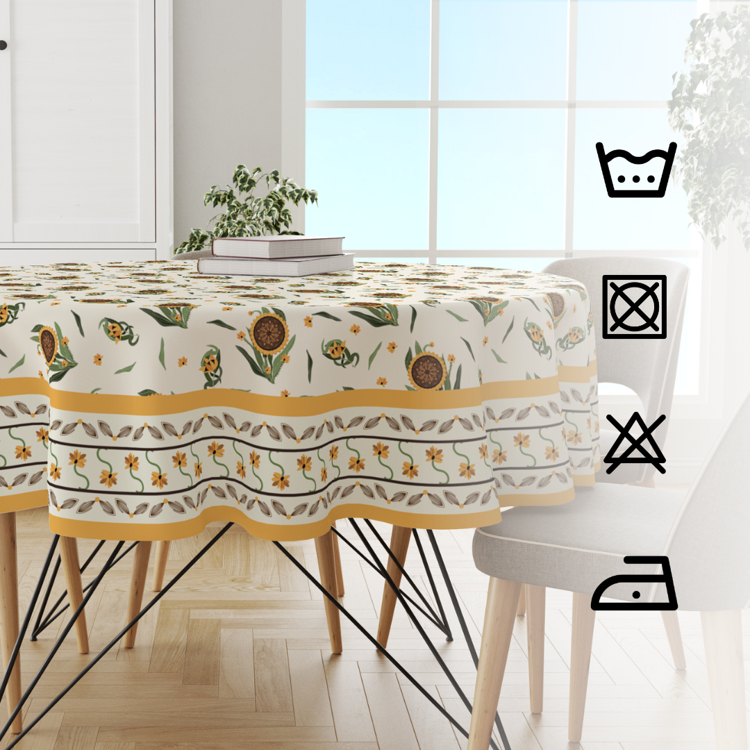 Sunflower | Premium Quality | Table Cloth/ Table Linen | Kitchen Linen image 4