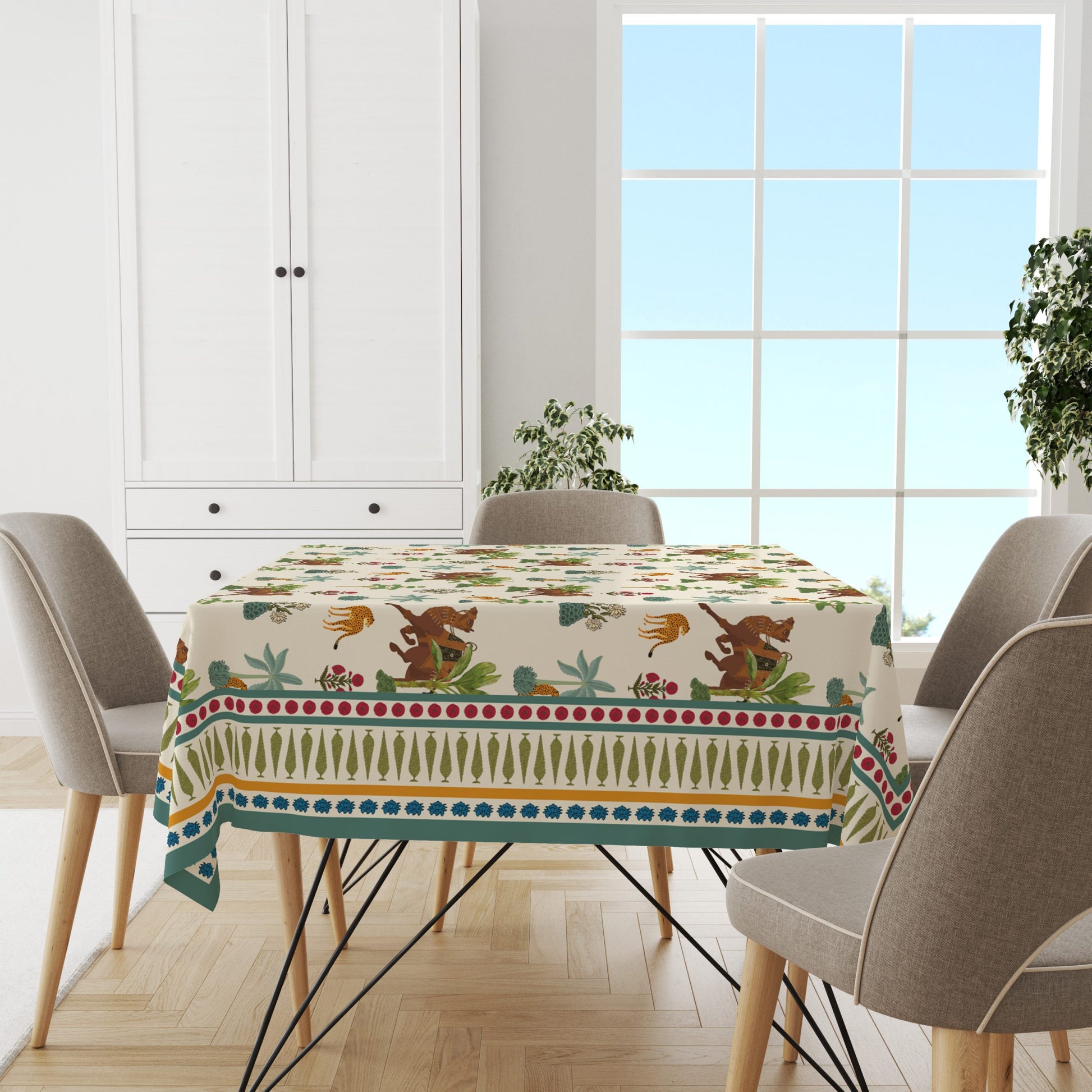 Rajwadi Camel | Premium Quality | Table Cloth | Dining Table Cloth image 1