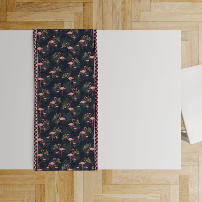 Flamingo Blue| Table Runner/ Table Linen| Premium Quality| Kitchen Linen image 2