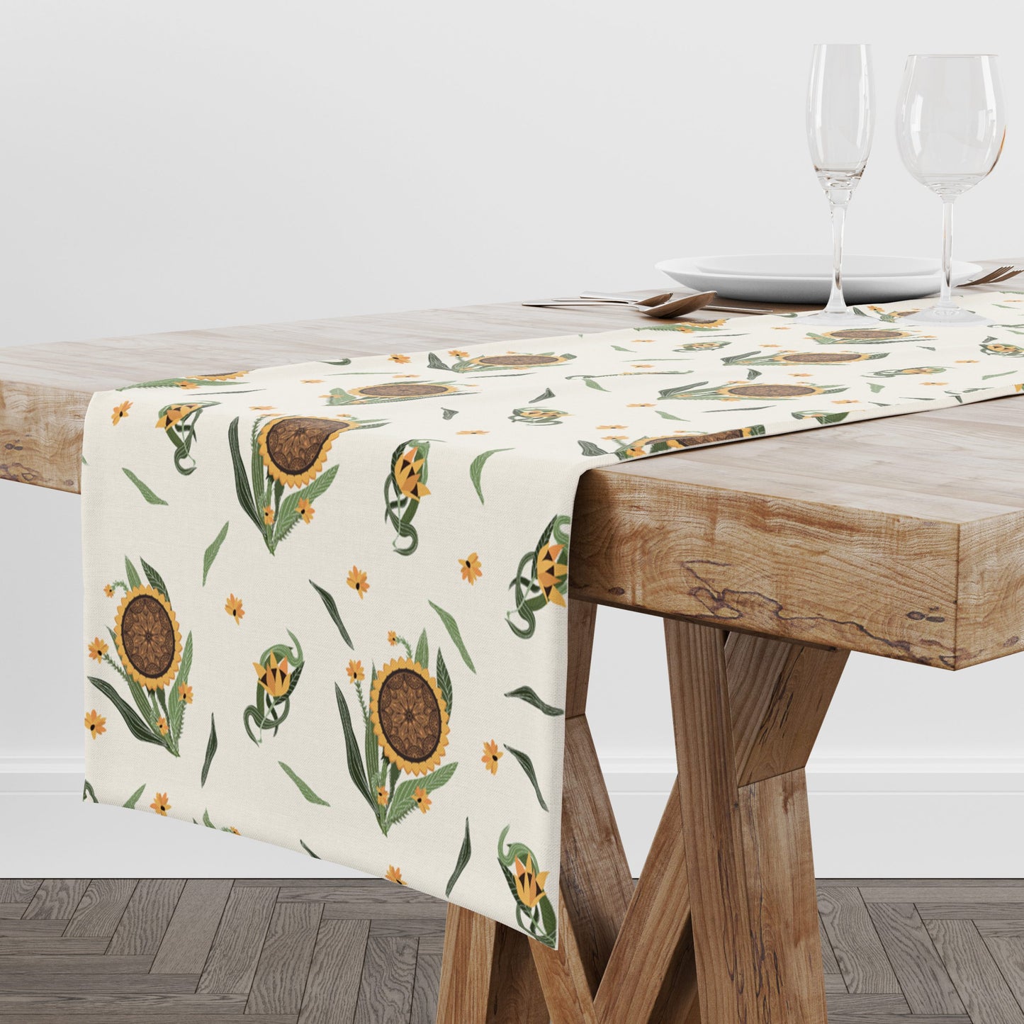 Sunflower| Table Linen/ Table Runner| Premium Quality| Kitchen Linen image 2