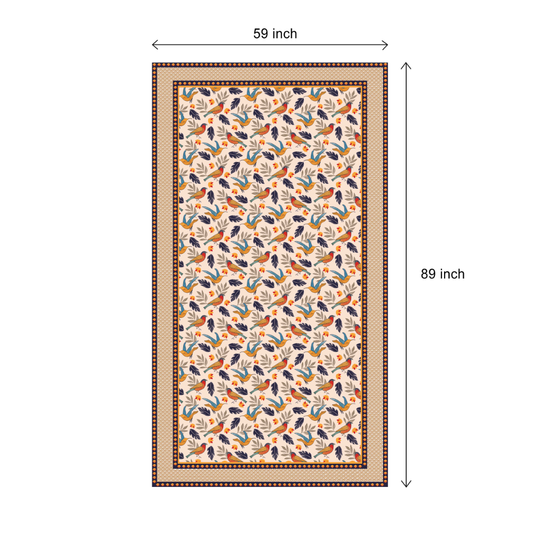Chirpy Bird | Premium Quality | Table Cloth | Dining Table Cloth image 9