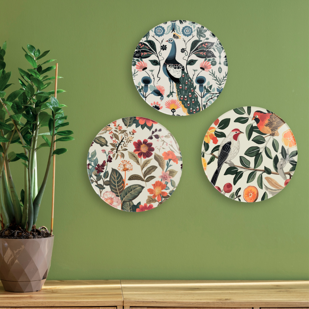 Floral | Premium Quality | Wall Plates/ Wall Art | Wall Hanging image 4