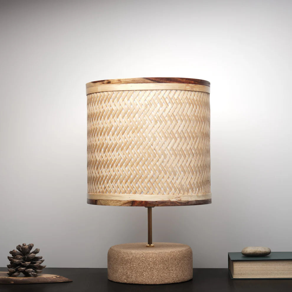 Decorative Drum Table Lamp | Wooden Lamps| Sustainable Lamps image 4