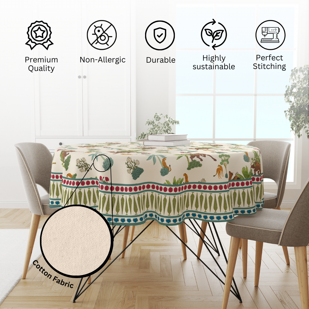 Camel Block | Premium Quality | Table Cloth/ Table Linen | Kitchen Linen image 5
