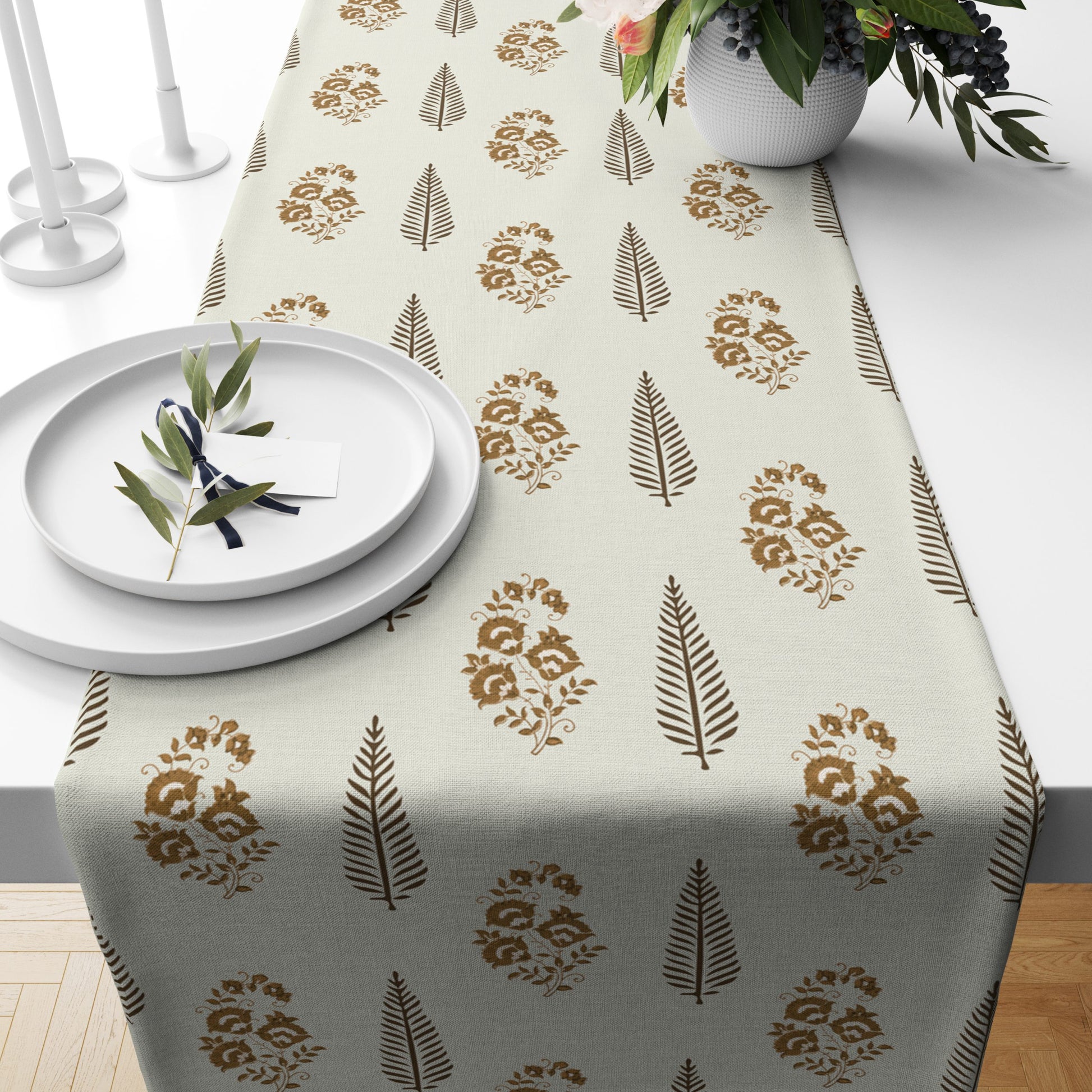 Block Print | Premium Quality| Table Linen| Table Runner| Kitchen Linen image 0