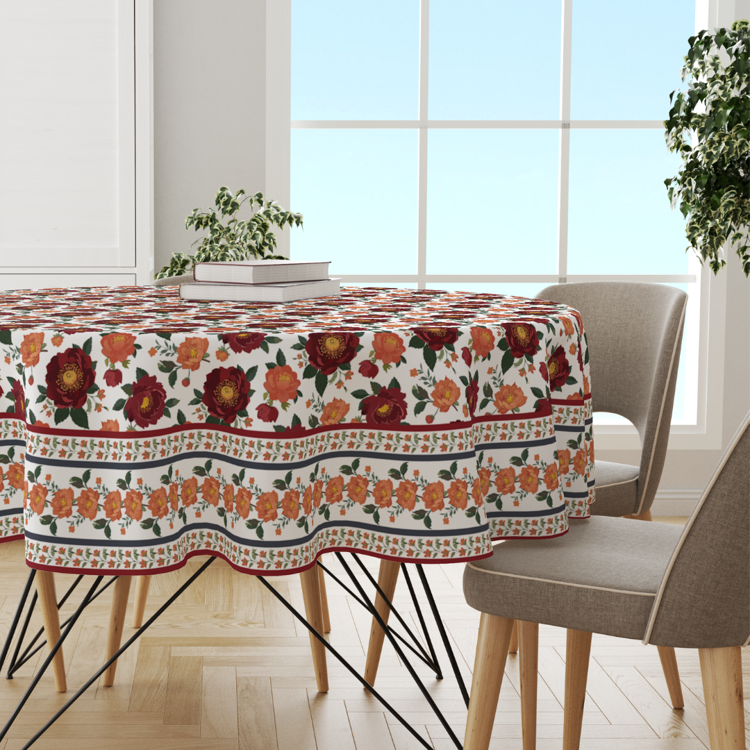 Red Bunch | Premium Quality | Table Cloth/ Table Linen | Kitchen Linen image 0