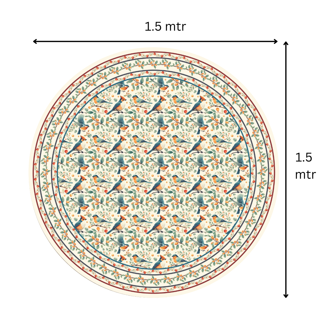 Bird in Nest | Premium Quality | Table Cloth/ Table Linen | Kitchen Linen image 4