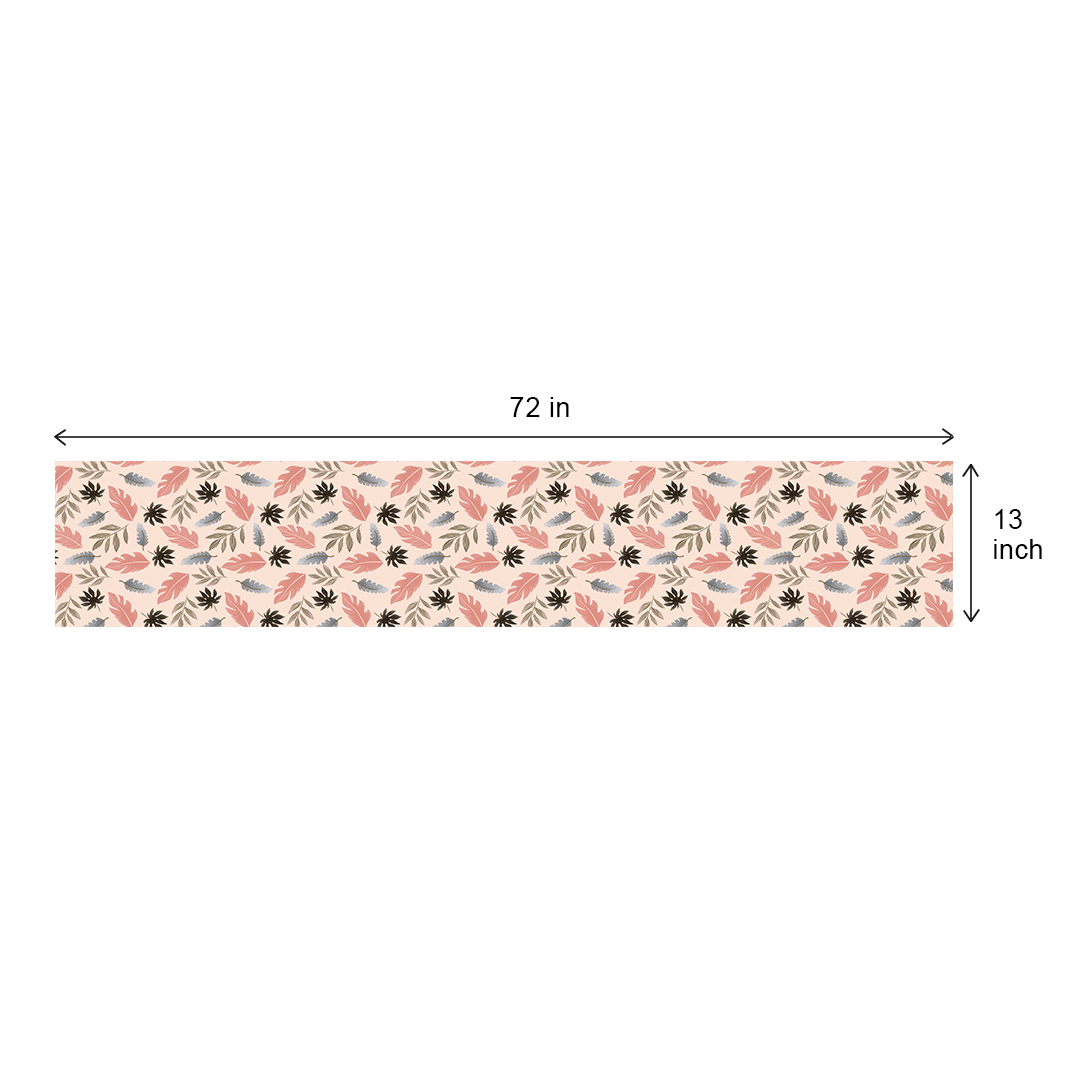 Tropical Leaves(Pink)| Table Runner/ Table Linen| Premium Quality| Kitchen Linen image 7