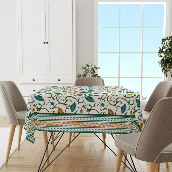 Lotus Flower | Premium Quality | Table Cloth | Dining Table Cloth image 2