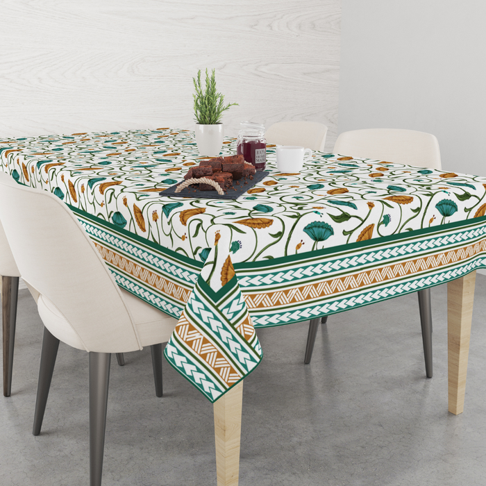 Lotus Flower | Premium Quality | Table Cloth | Dining Table Cloth image 1
