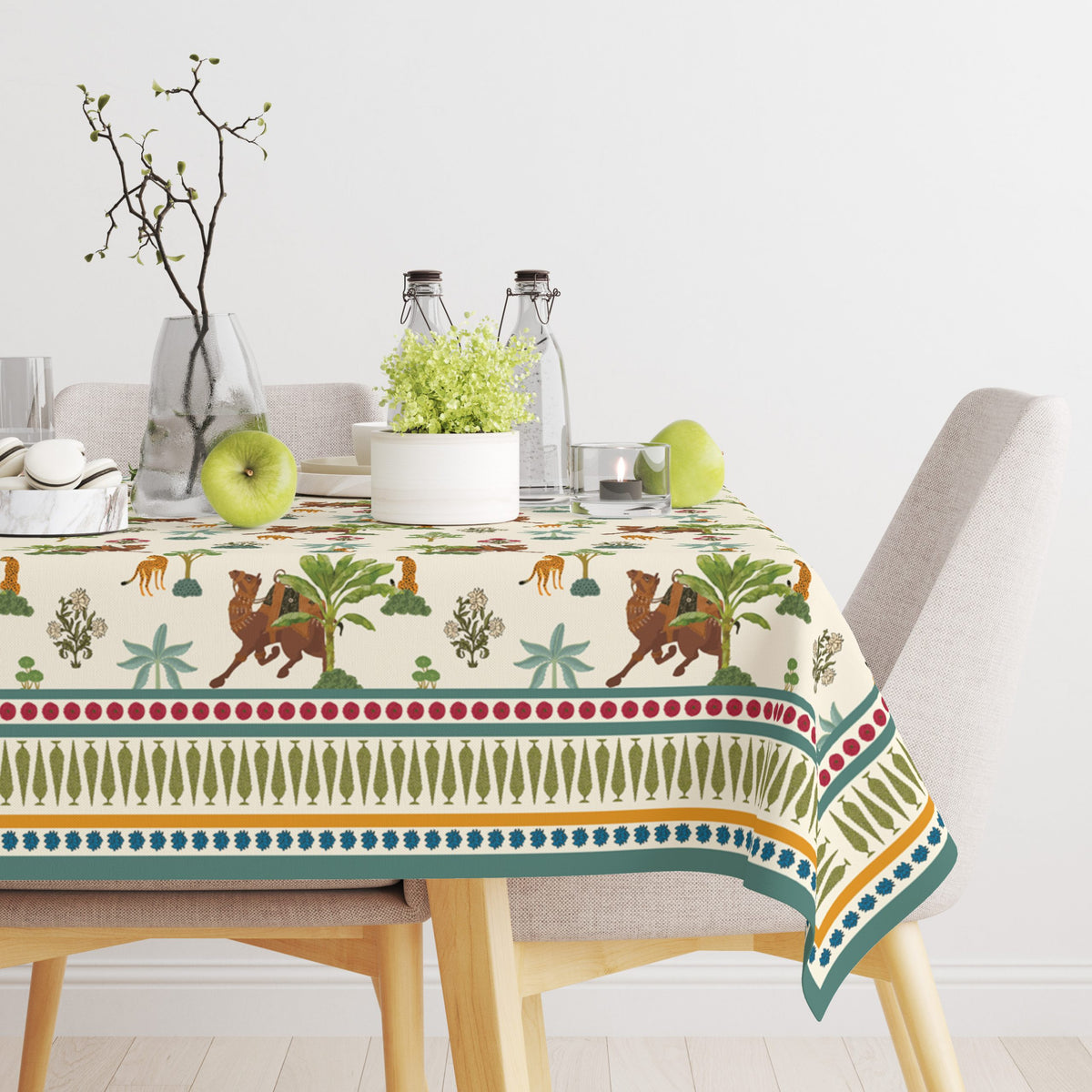 Rajwadi Camel | Premium Quality | Table Cloth | Dining Table Cloth image 2