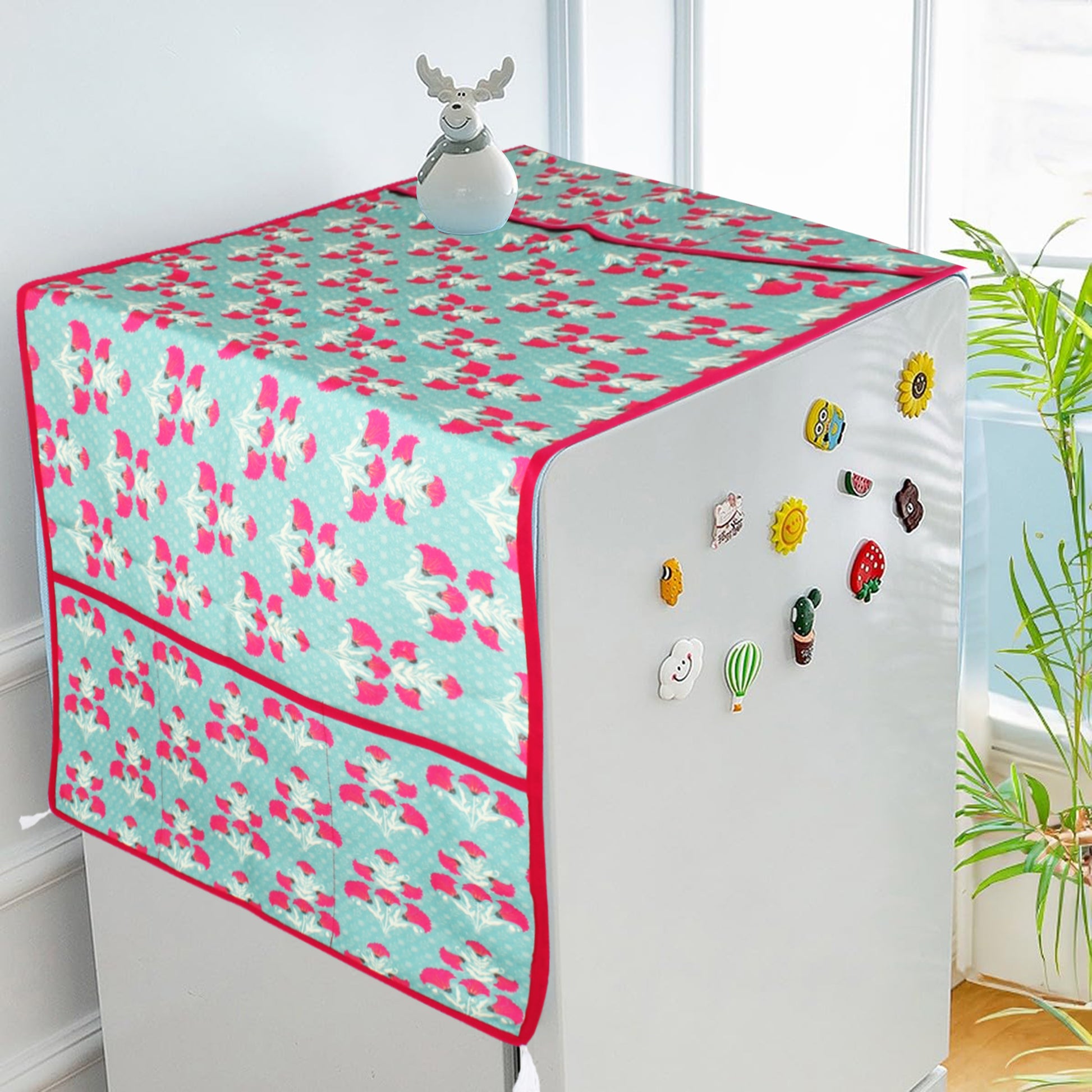 Turquiose | Premium Quality | Fridge Cover | Fridge Protecter image 2