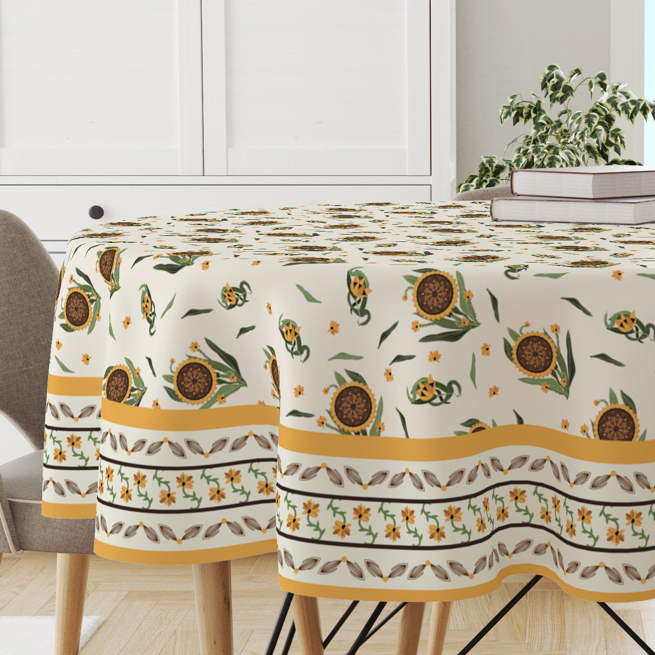 Sunflower | Premium Quality | Table Cloth/ Table Linen | Kitchen Linen image 0