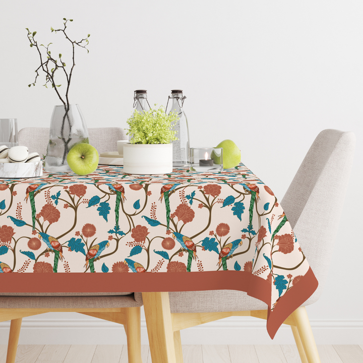 Parrot| Premium Quality | Table Cloth | Dining Table Cloth image 0