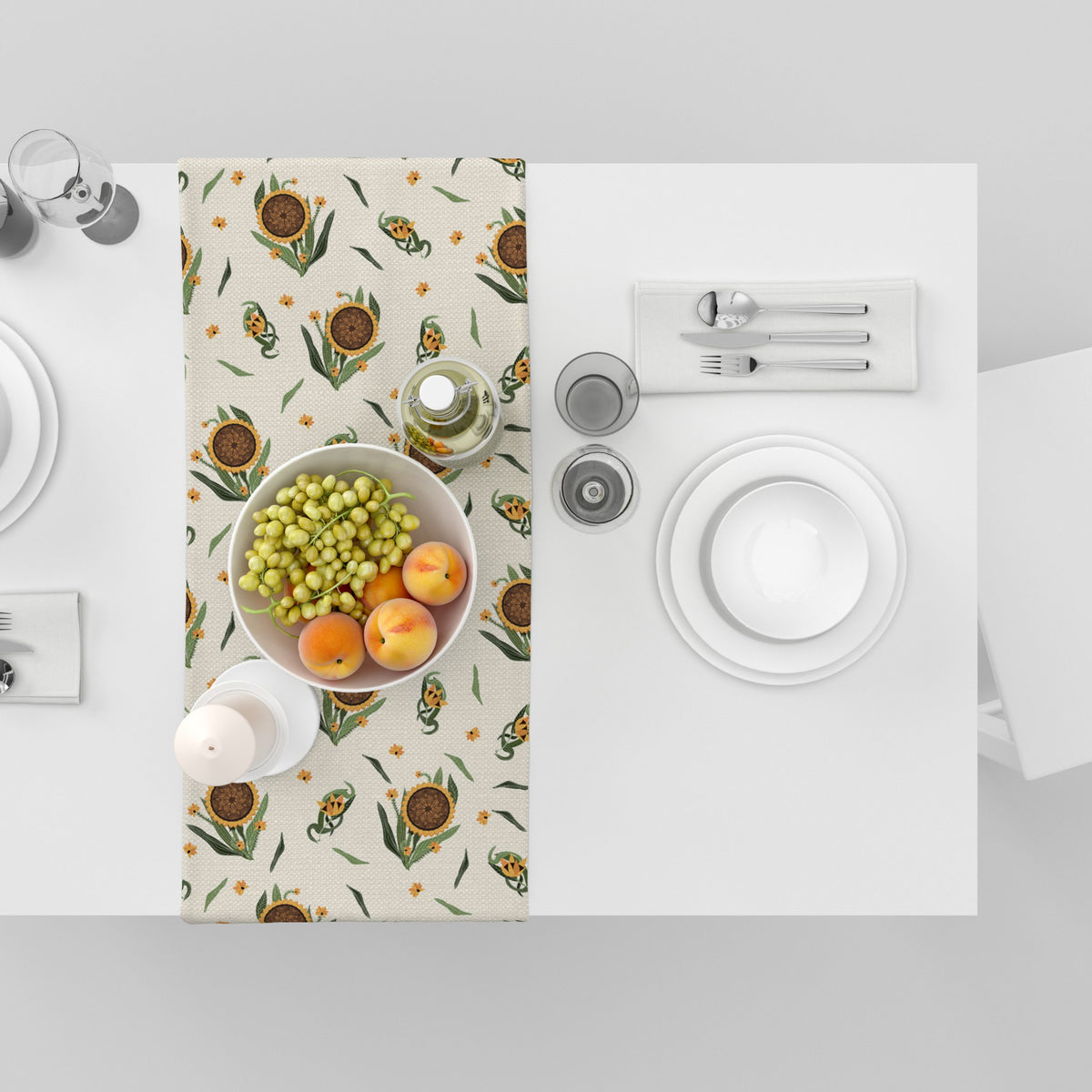 Sunflower| Table Linen/ Table Runner| Premium Quality| Kitchen Linen image 5