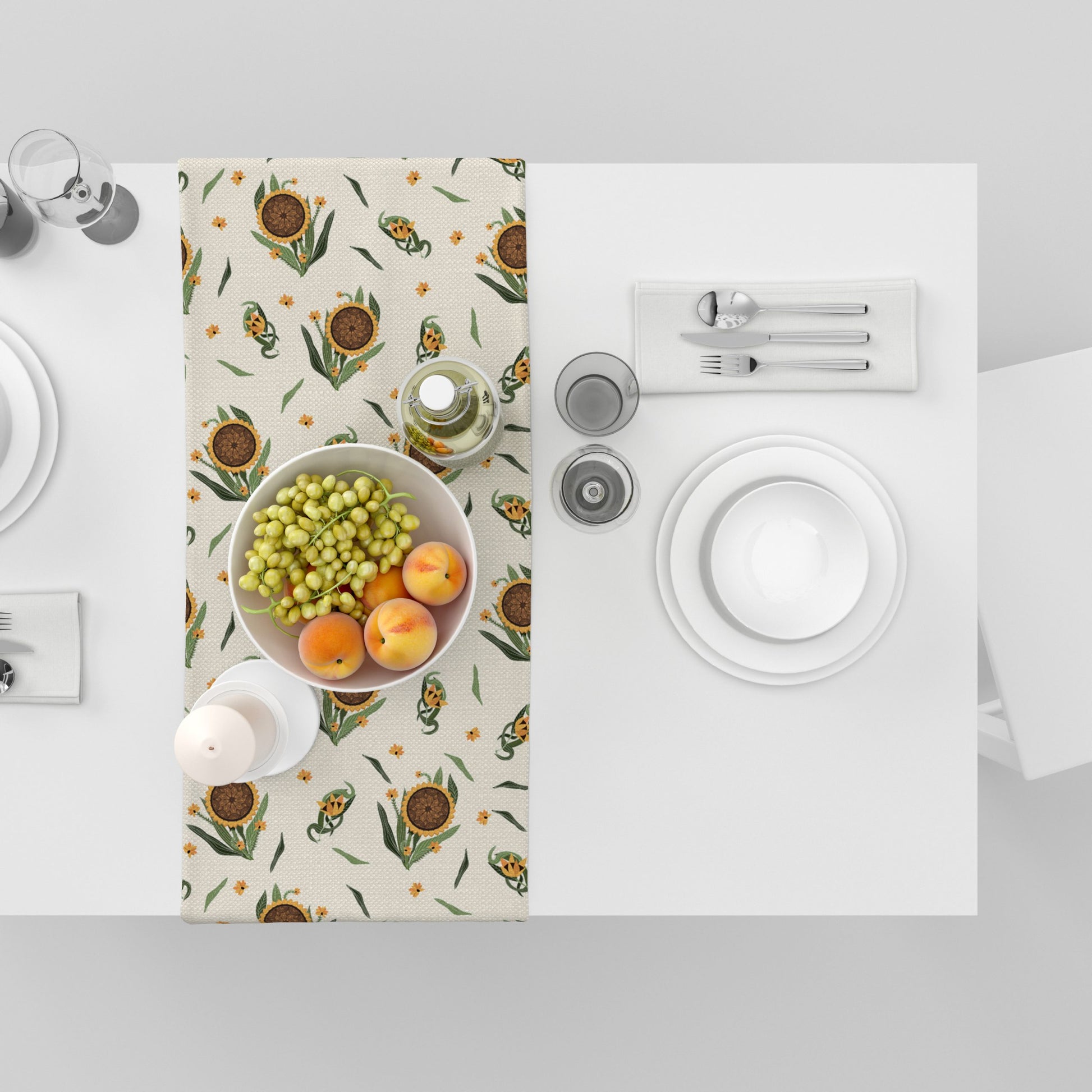 Sunflower| Table Linen/ Table Runner| Premium Quality| Kitchen Linen image 5