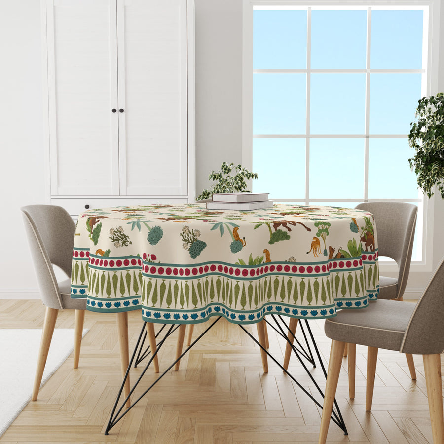 Camel Block | Premium Quality | Table Cloth/ Table Linen | Kitchen Linen image 1